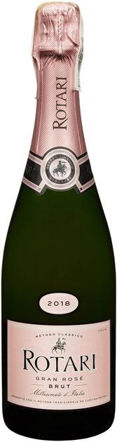 Вино ігристе Rotari Gran Rose Brut сухе рожеве 13% 0.75 л